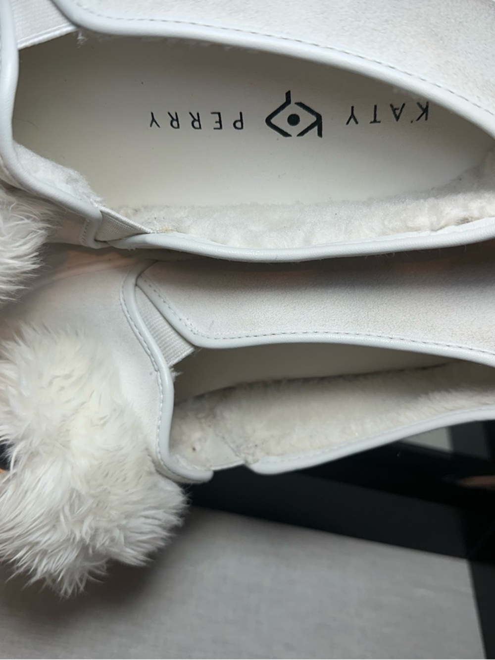 Katy Perry Owl Slip-On S suede Sneakers 7.5 white novelty - Picture 10 of 12
